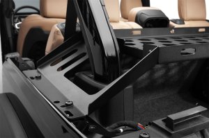 Jeep Wrangler JK Interior Storage Rack - Rugged Ridge - Black - 2018